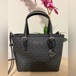 Michael Kors Gray and Black Satchel